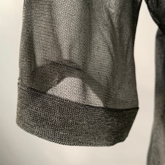 CALVIN KLEIN COLLECTION Size XS Wilson Black Mesh T-Shirt Dress - Picture 9 of 16